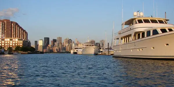 a large ship in a body of water