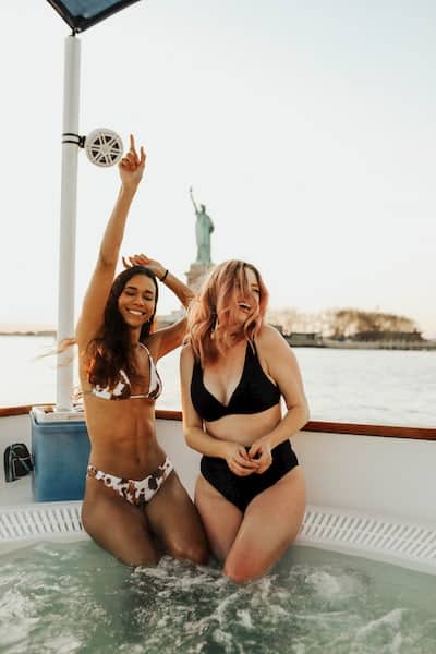 girls night on hot tub boat tour NYC