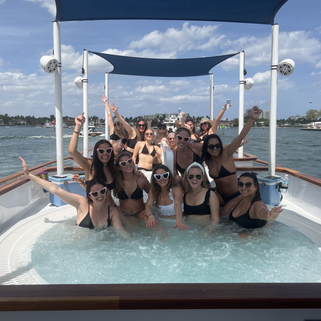Women in Hot Tub Boat in Ft Lauderdale