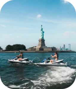 Riders on a Sea the City guided jet ski tour in New York Harbor