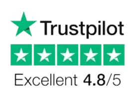 Trustpilot 4.8 out of 5 Excellent rating