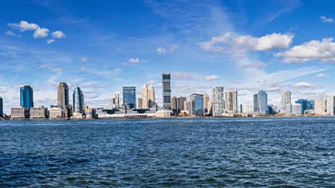 New Jersey skyline from the water